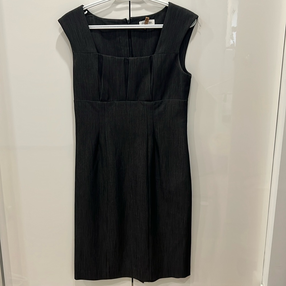 Calvin Klein Charcoal Grey Sheath Dress – Approx. Size 6